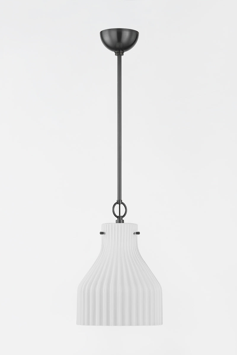 Mitzi by Hudson Valley Lighting Corinthia Small Pendant in Old Bronze, detail view 1