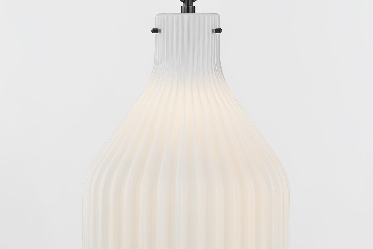 Mitzi by Hudson Valley Lighting Corinthia Large Pendant in Old Bronze, detail view 2