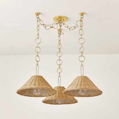 Mitzi by Hudson Valley Lighting Dalia Chandelier in Aged Brass, detail view 3