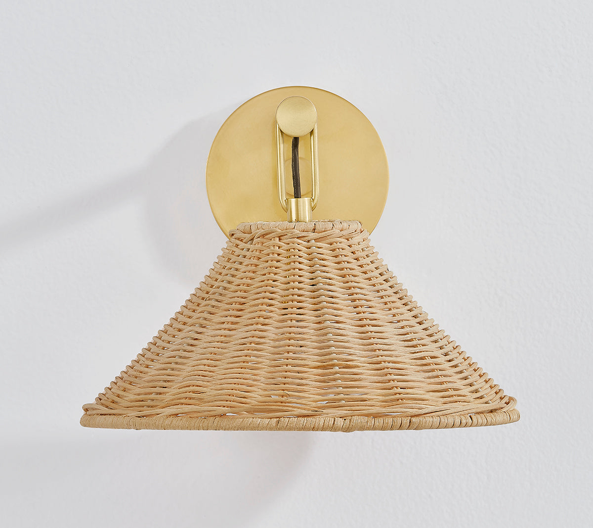 Mitzi by Hudson Valley Lighting Dalia Wall Sconce in Aged Brass, detail view 1