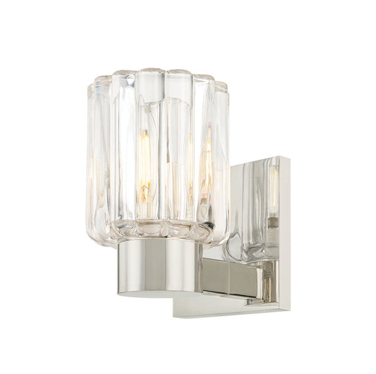 Mitzi by Hudson Valley Lighting Danae 1-Light Vanity Light in Polished Nickel