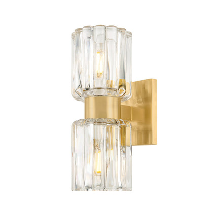 Mitzi by Hudson Valley Lighting Danae 2-Light Vanity Light in Aged Brass
