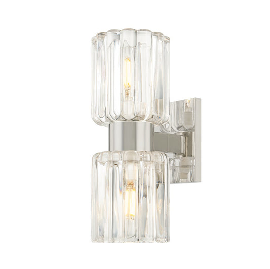 Mitzi by Hudson Valley Lighting Danae 2-Light Vanity Light in Polished Nickel