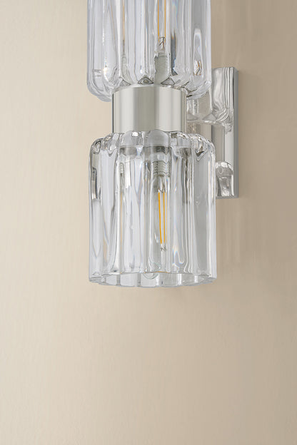 Mitzi by Hudson Valley Lighting Danae 2-Light Vanity Light in Polished Nickel, detail view 4