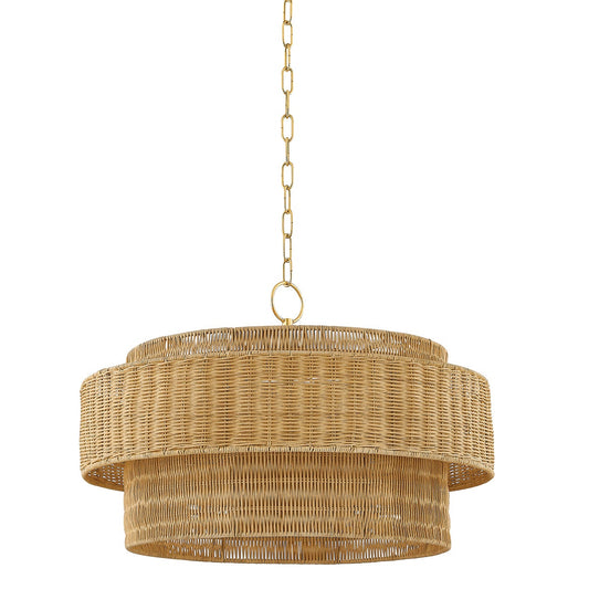 Mitzi by Hudson Valley Lighting Danica Pendant in Aged Brass