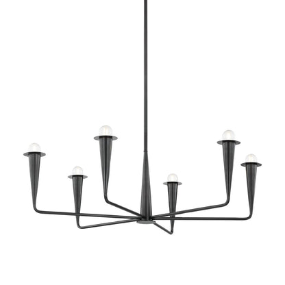 Mitzi by Hudson Valley Lighting Danna 6-Light Chandelier in Old Bronze
