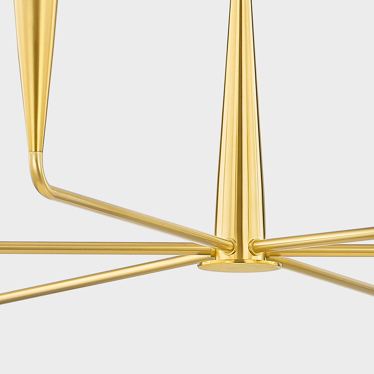 Mitzi by Hudson Valley Lighting Danna 6-Light Chandelier in Aged Brass, detail view 2