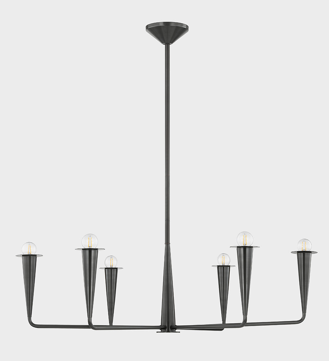 Mitzi by Hudson Valley Lighting Danna 6-Light Chandelier in Old Bronze, detail view 1
