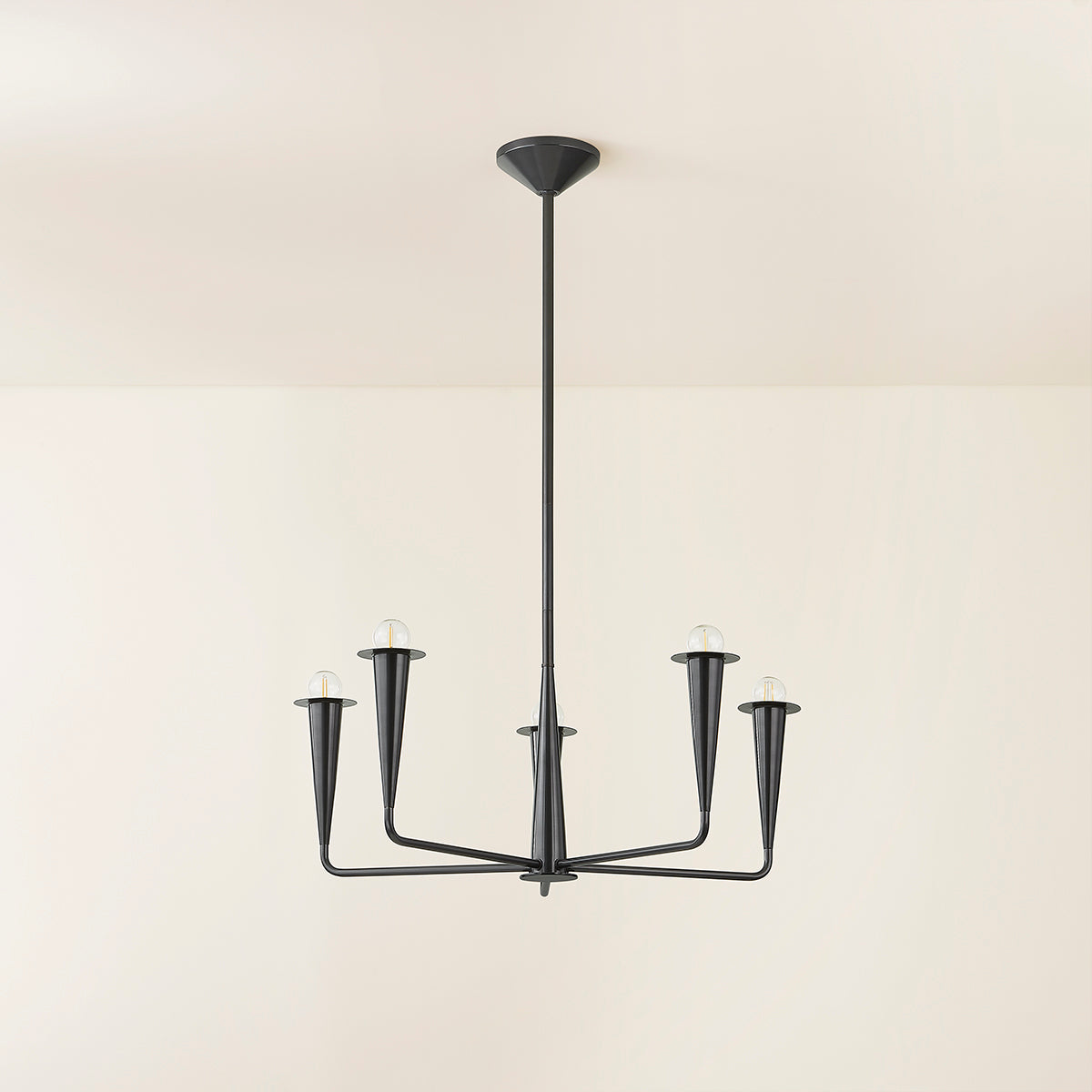 Mitzi by Hudson Valley Lighting Danna 5-Light Chandelier in Old Bronze, detail view 3