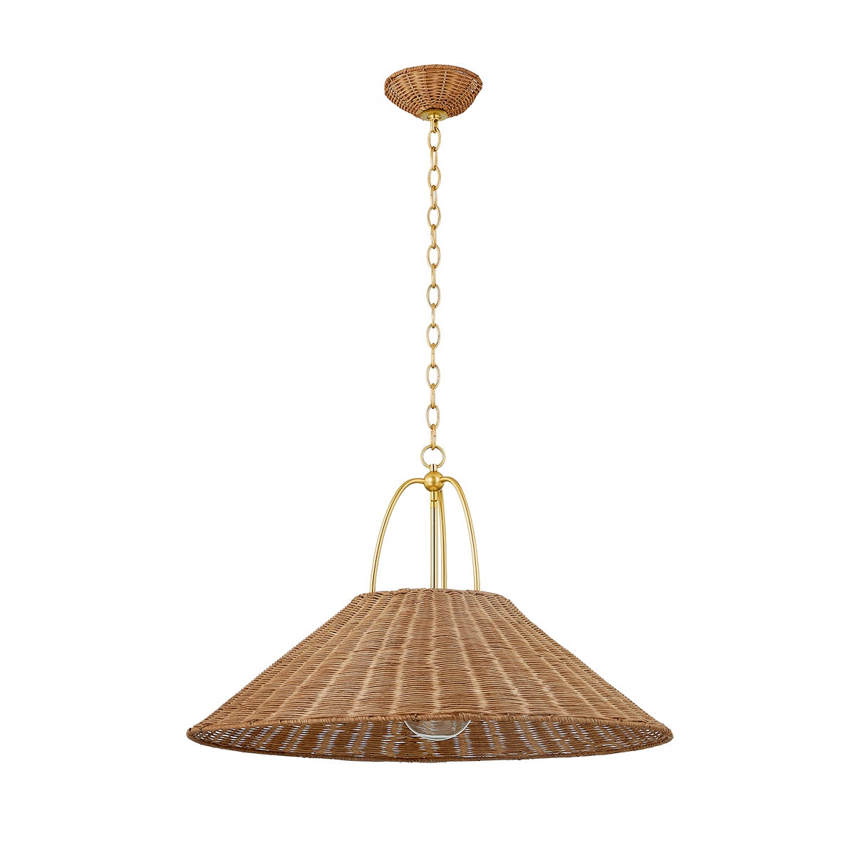 Mitzi by Hudson Valley Lighting Davida Large Pendant in Aged Brass