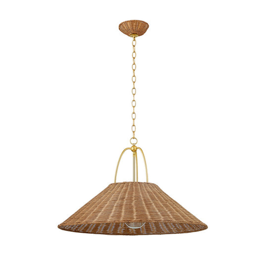 Mitzi by Hudson Valley Lighting Davida Large Pendant in Aged Brass