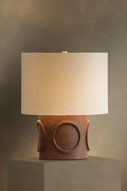 Mitzi by Hudson Valley Lighting Davie Table Lamp in Aged Brass, detail view 1
