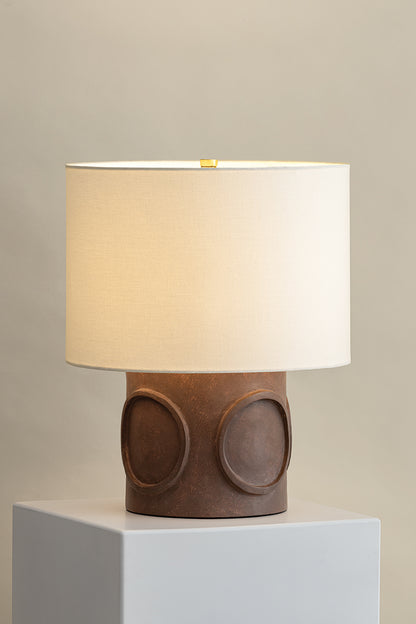 Mitzi by Hudson Valley Lighting Davie Table Lamp in Aged Brass, detail view 2