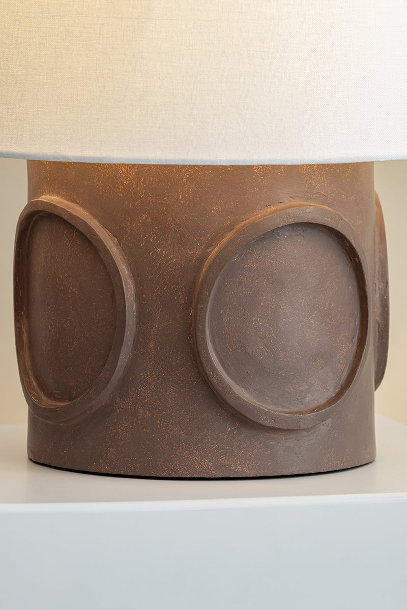 Mitzi by Hudson Valley Lighting Davie Table Lamp in Aged Brass, detail view 3