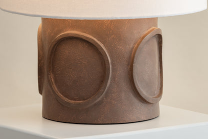 Mitzi by Hudson Valley Lighting Davie Table Lamp in Aged Brass, detail view 5