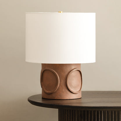 Mitzi by Hudson Valley Lighting Davie Table Lamp in Aged Brass, detail view 7