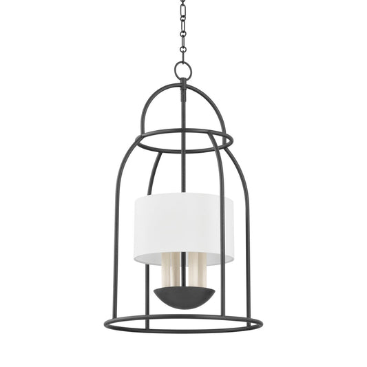 Mitzi by Hudson Valley Lighting Delia 4-Light Lantern in Aged Iron