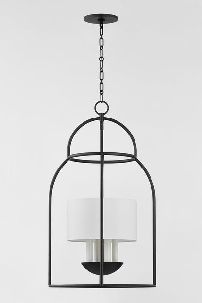 Mitzi by Hudson Valley Lighting Delia 4-Light Lantern in Aged Iron, detail view 1