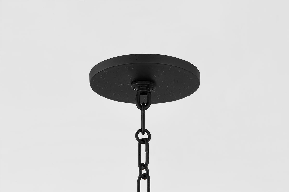 Mitzi by Hudson Valley Lighting Delia 4-Light Lantern in Aged Iron, detail view 2