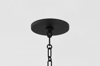 Mitzi by Hudson Valley Lighting Delia 4-Light Lantern in Aged Iron, detail view 2