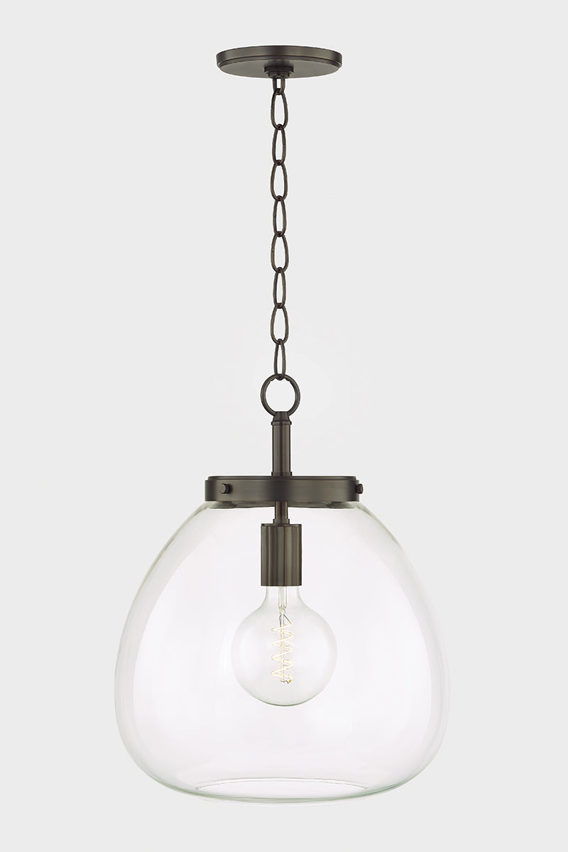 Mitzi by Hudson Valley Lighting Della Large Pendant in True Bronze, detail view 1