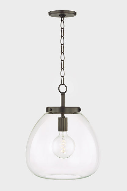 Mitzi by Hudson Valley Lighting Della Large Pendant in True Bronze, detail view 1