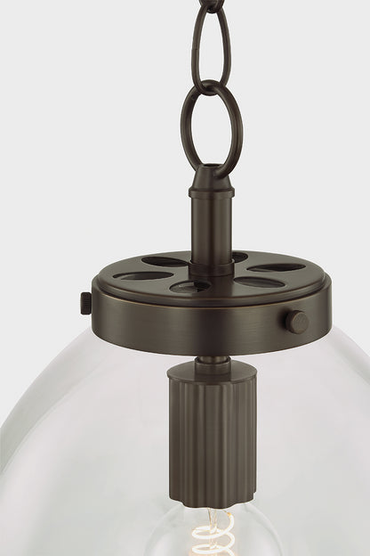 Mitzi by Hudson Valley Lighting Della Small Pendant in True Bronze, detail view 2