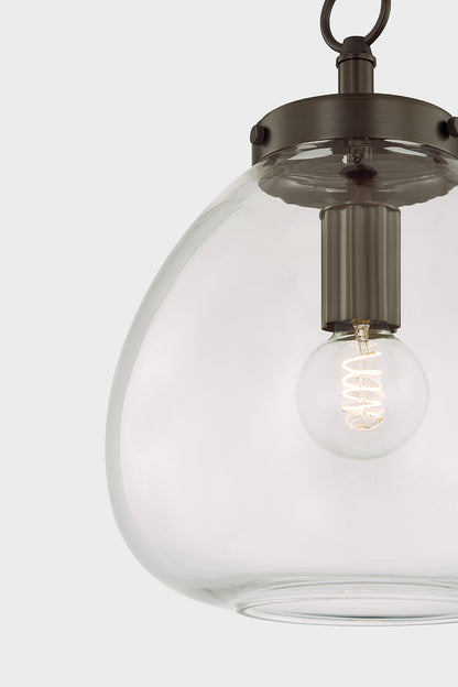 Mitzi by Hudson Valley Lighting Della Small Pendant in True Bronze, detail view 4