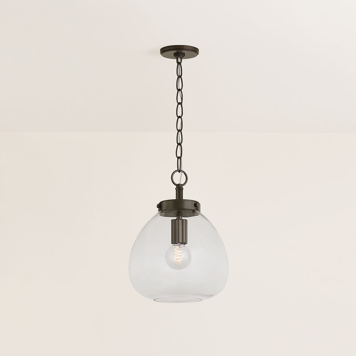 Mitzi by Hudson Valley Lighting Della Small Pendant in True Bronze, detail view 5