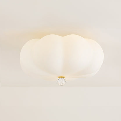 Mitzi by Hudson Valley Lighting Demille Flush Mount in Aged Brass, detail view 5