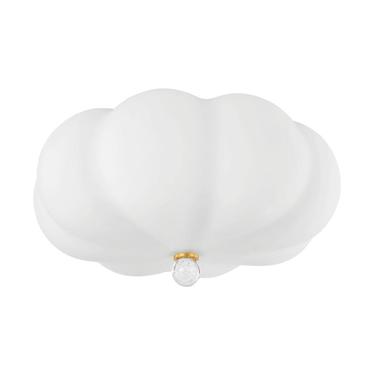 Mitzi by Hudson Valley Lighting Demille Flush Mount in Aged Brass