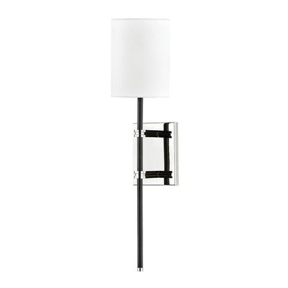 Mitzi by Hudson Valley Lighting Denise Wall Sconce in Polished Nickel / Black