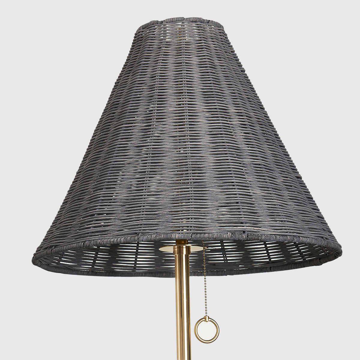 Mitzi by Hudson Valley Lighting Destiny Floor Lamp in Aged Brass, detail view 1