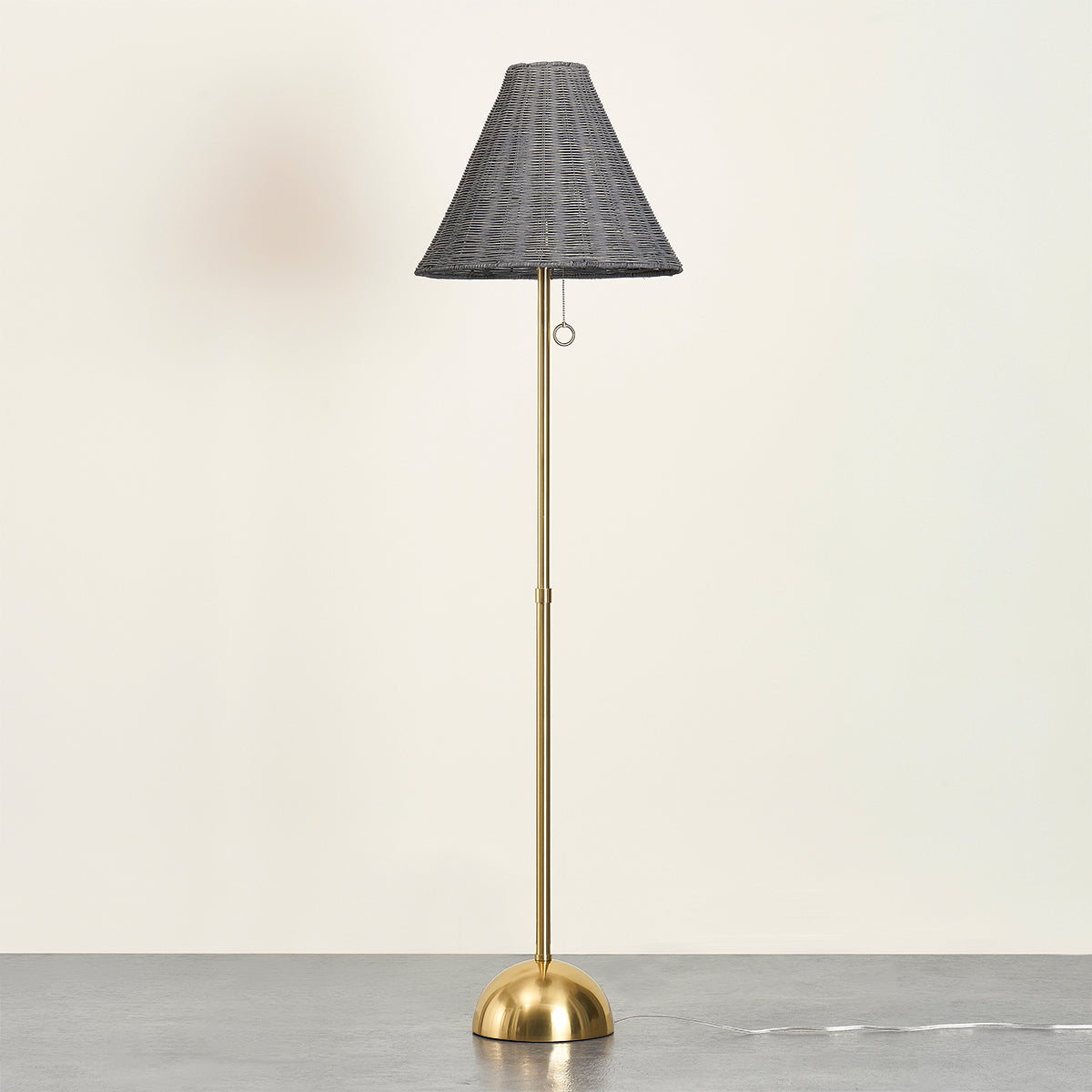 Mitzi by Hudson Valley Lighting Destiny Floor Lamp in Aged Brass, detail view 3