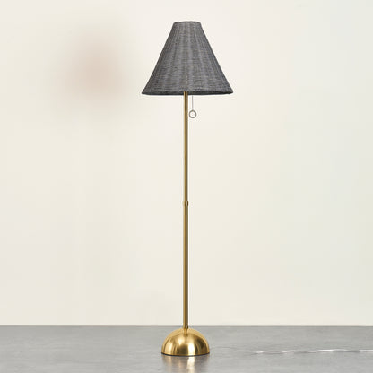 Mitzi by Hudson Valley Lighting Destiny Floor Lamp in Aged Brass, detail view 3