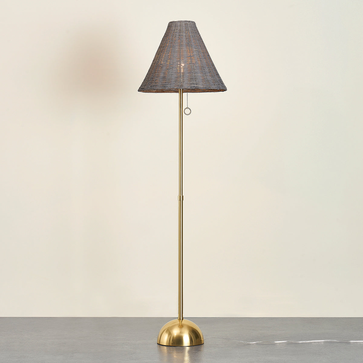 Mitzi by Hudson Valley Lighting Destiny Floor Lamp in Aged Brass, detail view 4