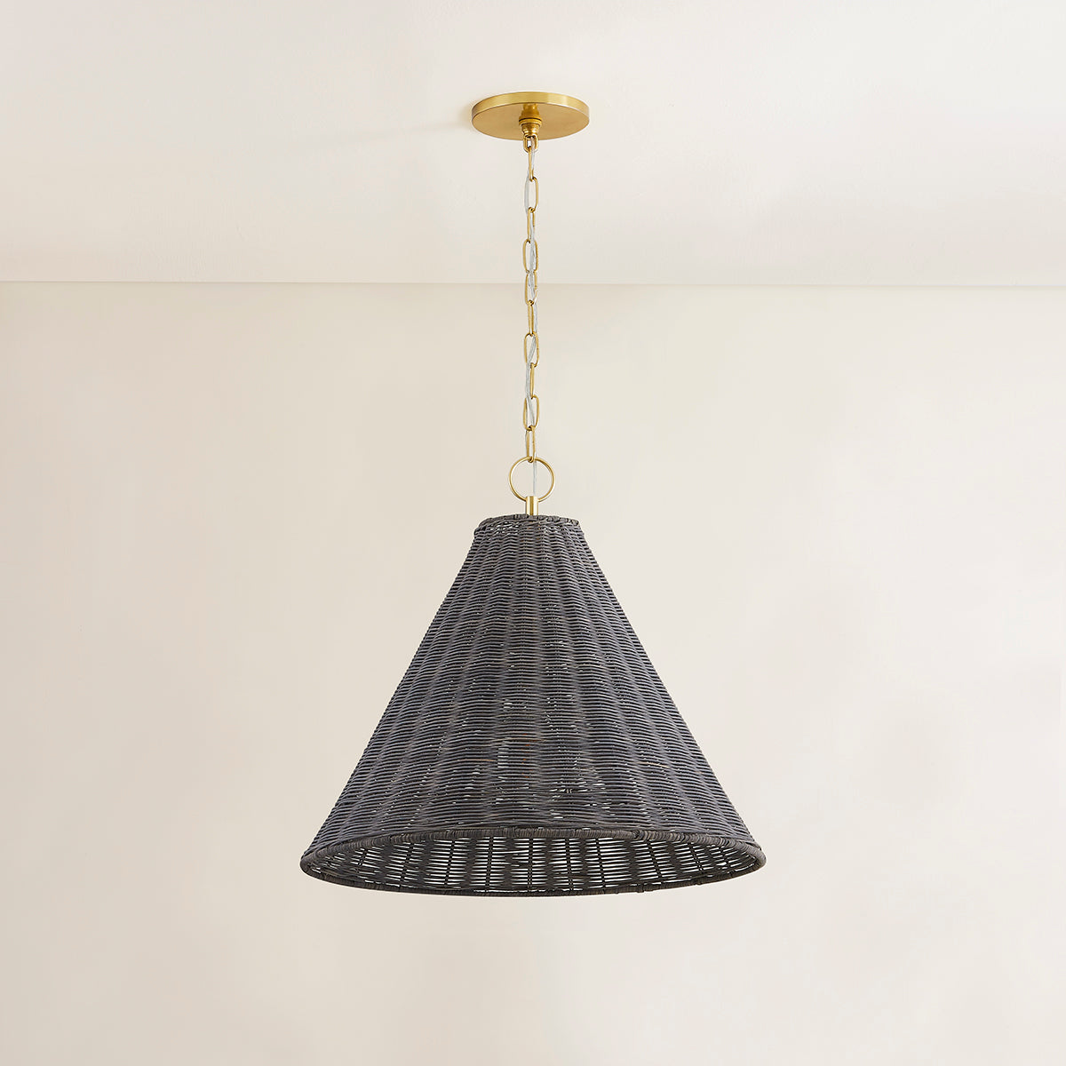 Mitzi by Hudson Valley Lighting Destiny Pendant in Aged Brass, detail view 3