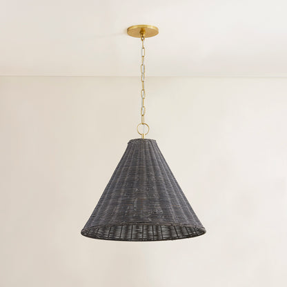 Mitzi by Hudson Valley Lighting Destiny Pendant in Aged Brass, detail view 3