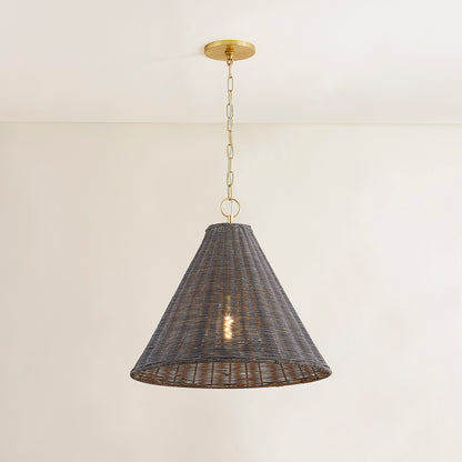 Mitzi by Hudson Valley Lighting Destiny Pendant in Aged Brass, detail view 4