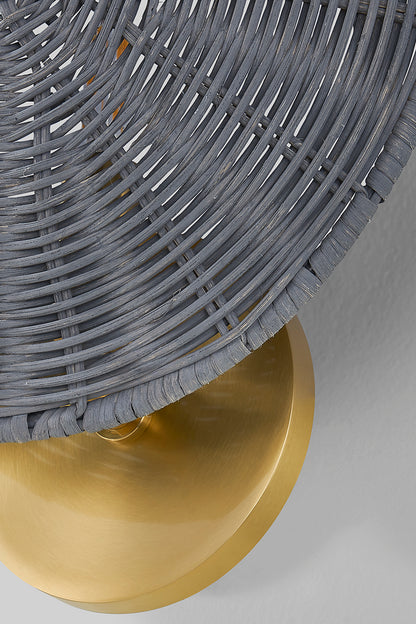 Mitzi by Hudson Valley Lighting Destiny Wall Sconce in Aged Brass, detail view 2