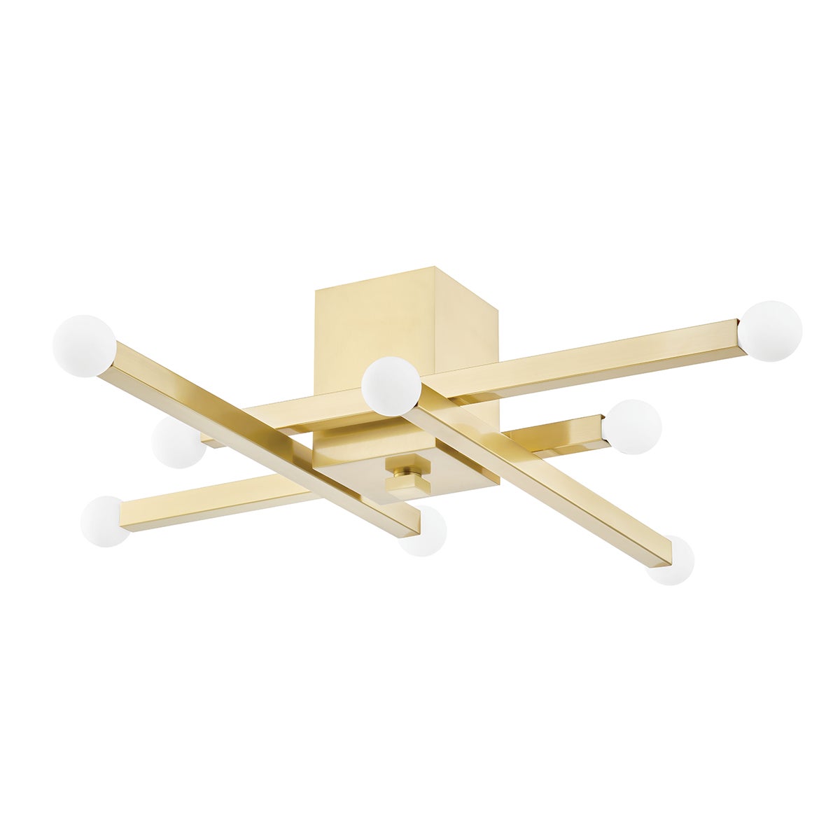 Mitzi by Hudson Valley Lighting Dona Flush Mount in Aged Brass
