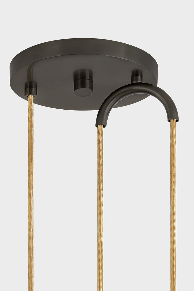 Mitzi by Hudson Valley Lighting Dottie Pendant in True Bronze / Soft Bisque, detail view 3