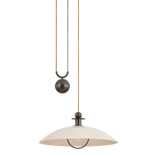 Mitzi by Hudson Valley Lighting Dottie Pendant in True Bronze / Soft Bisque