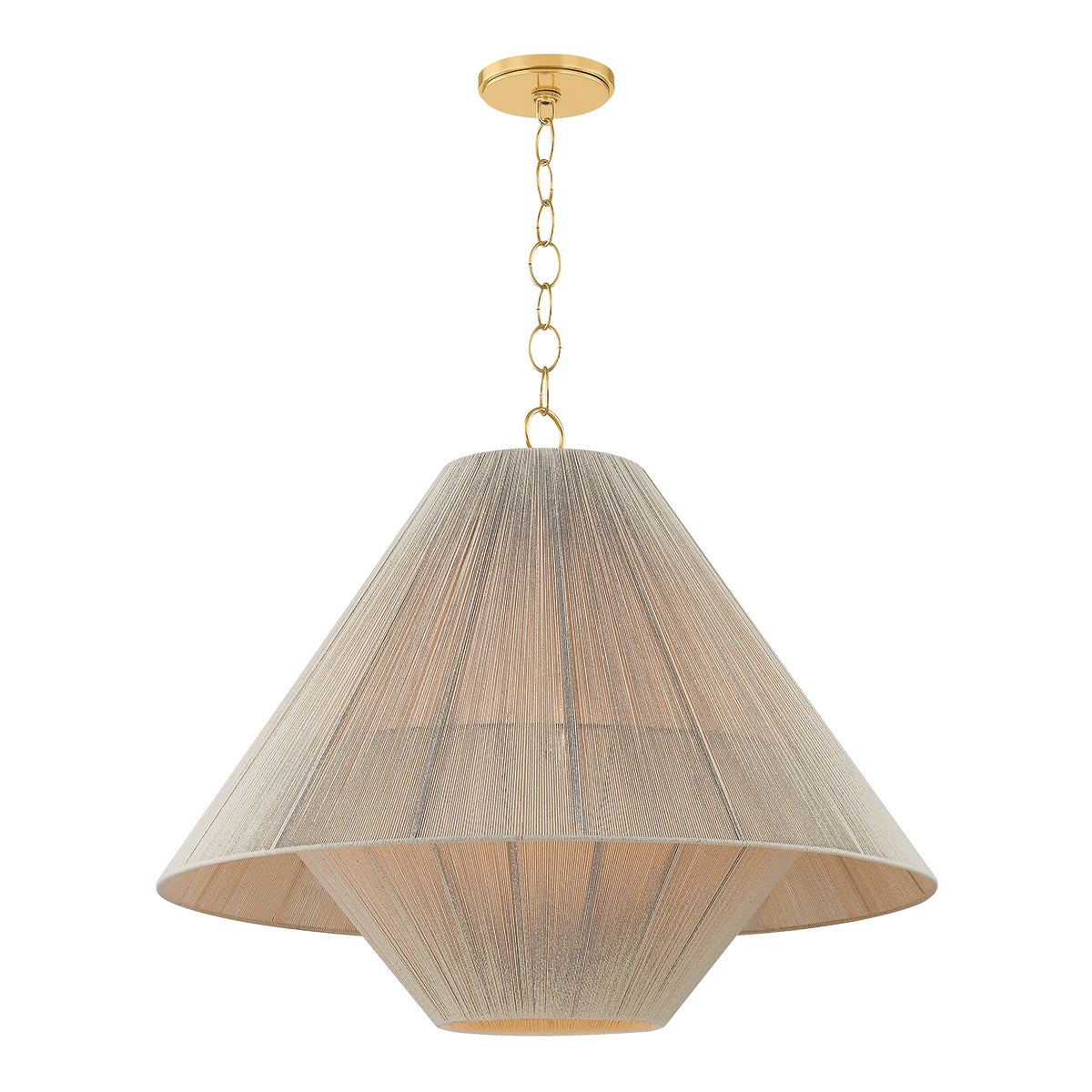 Mitzi by Hudson Valley Lighting Eleanor Large Pendant in Aged Brass