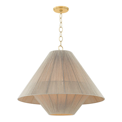 Mitzi by Hudson Valley Lighting Eleanor Large Pendant in Aged Brass