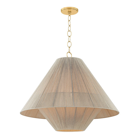 Mitzi by Hudson Valley Lighting Eleanor Large Pendant in Aged Brass