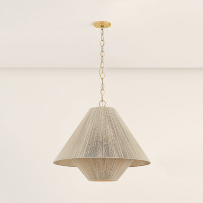 Mitzi by Hudson Valley Lighting Eleanor Large Pendant in Aged Brass, detail view 3