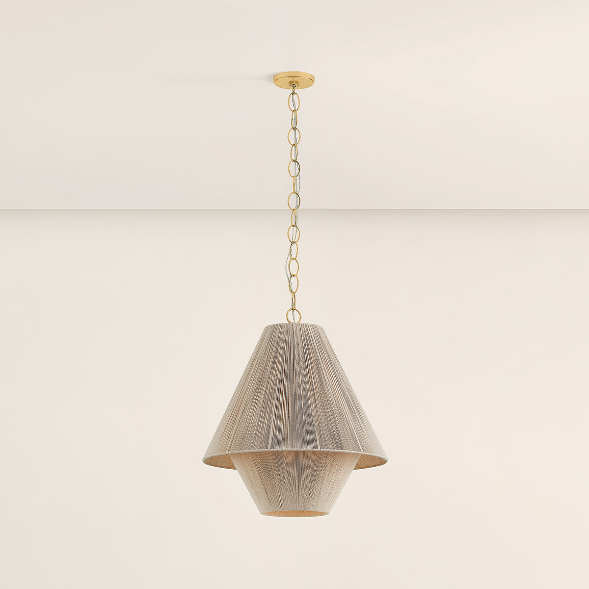 Mitzi by Hudson Valley Lighting Eleanor Small Pendant in Aged Brass, detail view 3