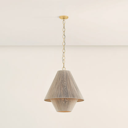 Mitzi by Hudson Valley Lighting Eleanor Small Pendant in Aged Brass, detail view 3