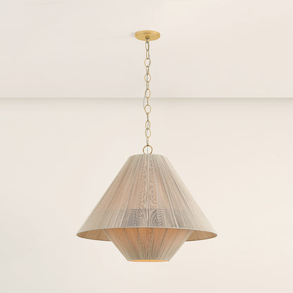 Mitzi by Hudson Valley Lighting Eleanor Large Pendant in Aged Brass, detail view 5